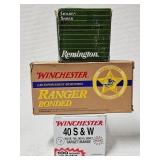 Winchester/Remington 40 S&W Ammo, (approximately
