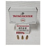 Winchester 40 S&W 165 Gr. FMJ Target/Range 100