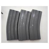 3x 30 round 5.56 Magazines with 3 magazine pouch