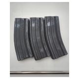3x 30 round 5.56 Magazines with 3 magazine pouch