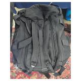Large Black Duffel Bag with Backpack straps