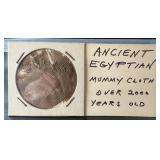 Ancient Egyptian Mummy Cloth Fragment, Over 2,000