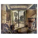 Watercolor by Donald H. Edwards, Mill Interior, 15