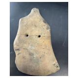 Pre-Columbian Incised Sandstone Votive Tablet, in
