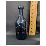 A Hain & Son Lebanon, CO cobalt soda bottle