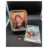 Coca Cola tray, tin sign, bottle opener