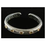 Judith Ripka Hinged Cuff Bracelet