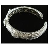 Judith Ripka Hinged Cuff Bracelet