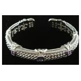 Judith Ripka Hinged Cuff Bracelet