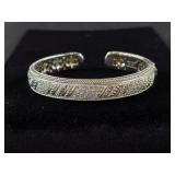 Judith Ripka Hinged Cuff Bracelet