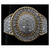 14K Pave Diamond Fashion Ring