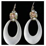 Alexis Bittag Lucite Crystal Earrings
