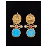 Tagliamonte Cameo Earrings
