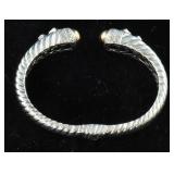 Robert Manse "Bali" Sterling 18K  Topaz Bracelet