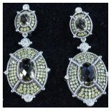 Judith Ripka Sterling Dangle Earrings