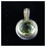 David Yurman Peridot Pendant/Enhancer