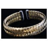 JCM Italy Gold Plate Cuff Bracelet