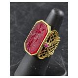 Tagliamonte 14K Venetian Cameo Ring