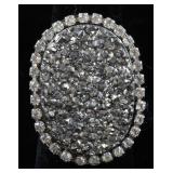 Milor Italy 14K Plate Pyrite Crystal Ring