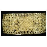 Sterling Cubic Zirconia  Cuff Bracelet