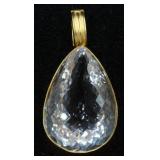 Dina Mackney Designs Sterling Gold Tone Rock Cryst