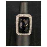 Judith Ripka Black Onyx Fashion Ring