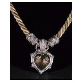 Judith Ripka Smoky Quartz Pendant/Enhancer