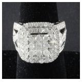 10K Diamond Cocktail Ring