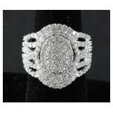 10K Diamond Cocktail Ring