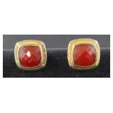 David Yurman Albion Carnelian Earrings