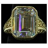 Judith Ripka Sterling Cubic Zirconia Ring
