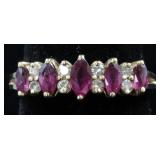 14K Ruby & Diamond Ring