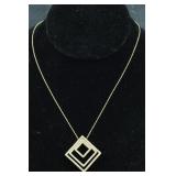 14K Diamond Pendant on Chain