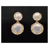 Judith Ripka Venetian Glass Earrings