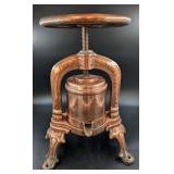 Antique French Cast Iron & Copper Duck Press, 18"