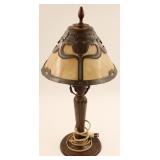 Arts & Crafts Lamp; Base Signed Handel, Shade is N