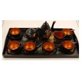 Oriental Lacquered Tea Set