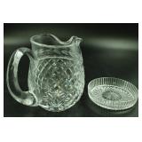 Waterford Crystal Pitcher & Small Bowl