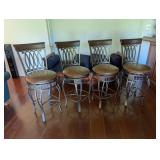 Four Hillsdale Swivel Bar Stools