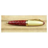 Osama Mini Pen with Red Speckled Resin