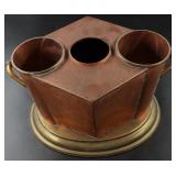 Global Views Brass and Copper wine holder