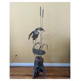Brutalist 58" Drift Wood & Copper Shore bird & Cat