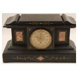 Boston Clock Co. Cast Marble Mantle Clock
