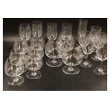 Nineteen Pieces of Baccarat Crystal Stemware