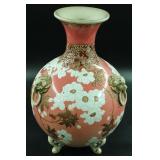 Oriental Influence Satsuma Style 15" Vase