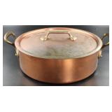 11.5" Diameter French Copper Two Handled Pot with
