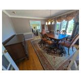 12-Piece Carved Walnut Dining Suite