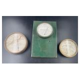 Group of 3 Advertising Thermometers featuring Wm.