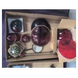 Assorted Automotive Accessories Lot Including Red
