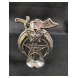 Shriner Shriners Masonic Symbol Hood Ornament Chro